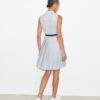 Abito da golf plissettato in jacquard con T Monogram