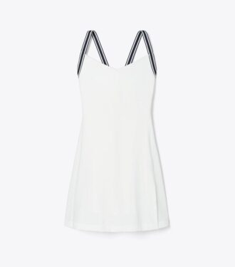 Abito da tennis con jersey performante e scollo incrociato sulla schiena