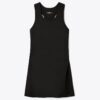 Abito da tennis con spacco laterale in jersey tecnico