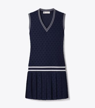 Abito da tennis in jacquard di spugna