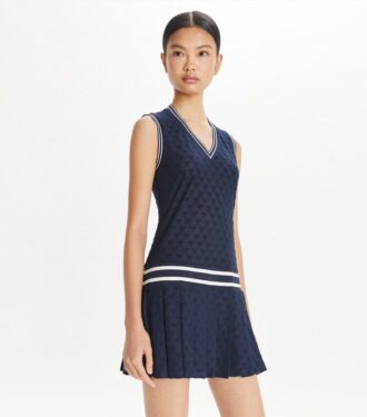 Abito da tennis in jacquard di spugna