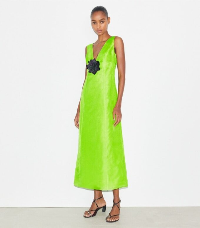 Abito in organza di seta