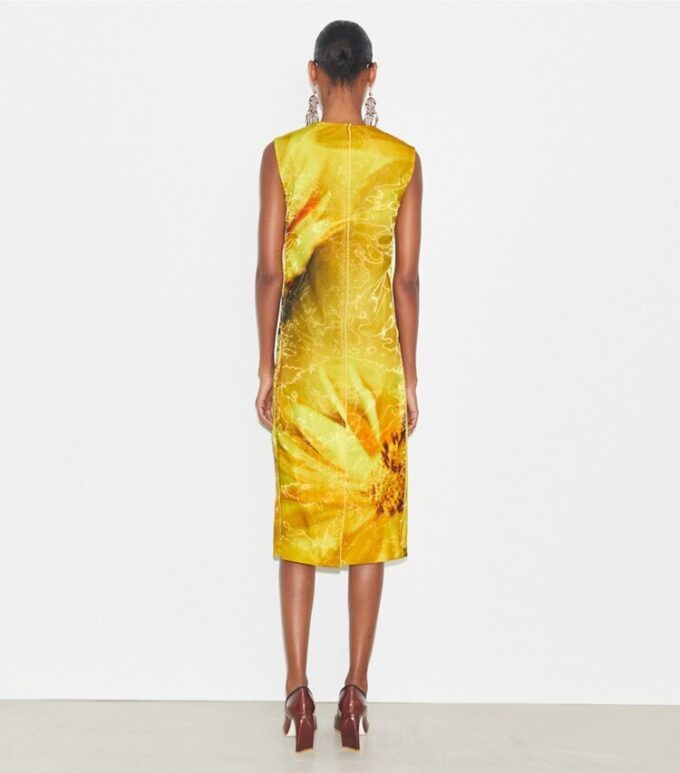 Abito in organza stampata