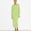 Abito jacquard con polsini Abito jacquard con polsini