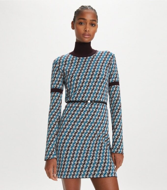 Abito maglione jacquard Abito maglione jacquard