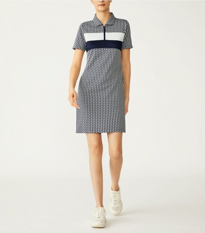 Abito Performance Jacquard Color-Block Abito Performance Jacquard Color-Block