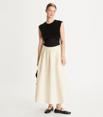Abito plissettato color block