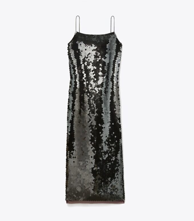 Abito sottoveste con paillettes