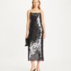 Abito sottoveste con paillettes
