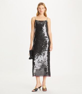 Abito sottoveste con paillettes