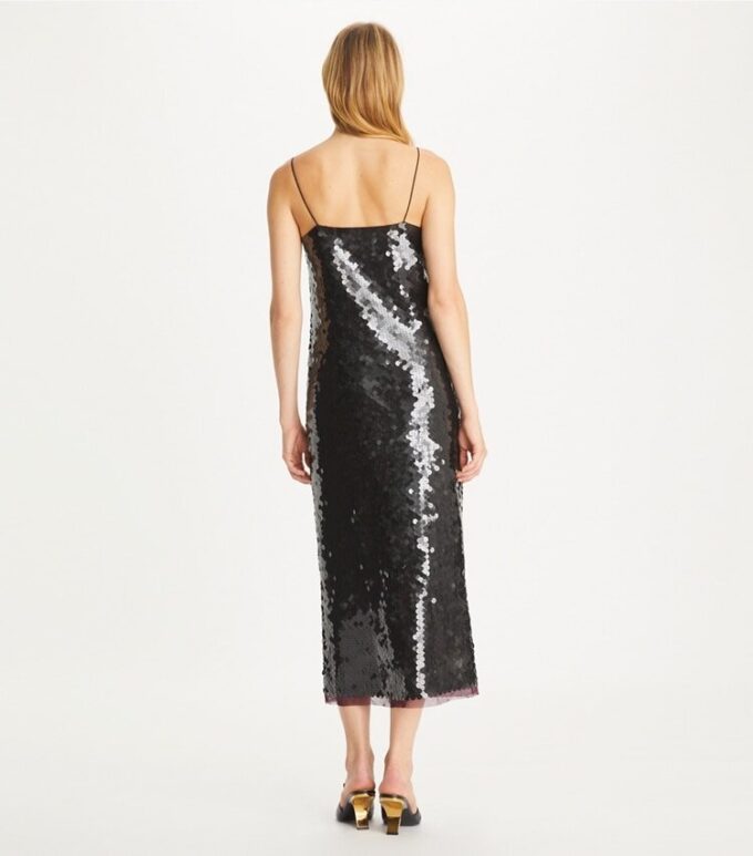 Abito sottoveste con paillettes
