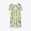 Abito T-shirt con davanti in seta Abito T-shirt con davanti in seta