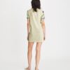 Abito T-shirt con davanti in seta Abito T-shirt con davanti in seta
