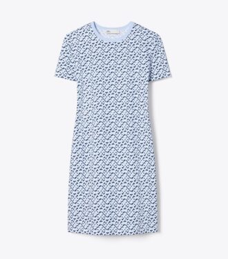 Abito T-shirt in cotone stampato
