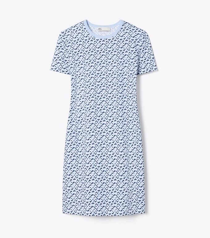 Abito T-shirt in cotone stampato Abito T-shirt in cotone stampato