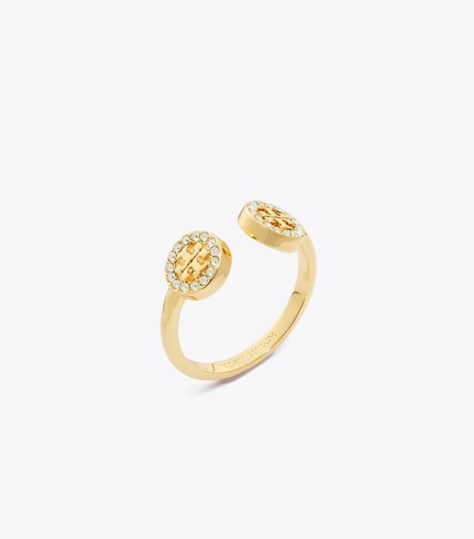 Anello aperto Icon Pavé