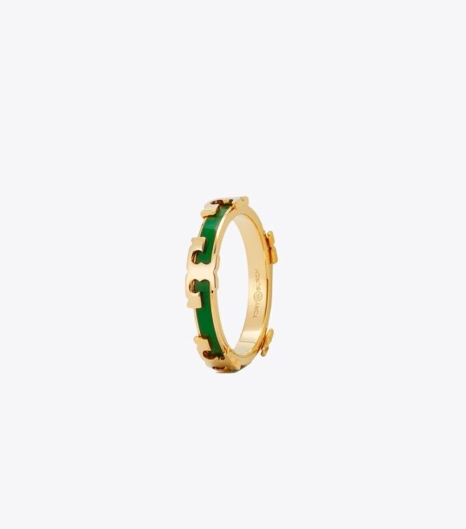 Anello smaltato Serif-T impilabile Anello smaltato Serif-T impilabile