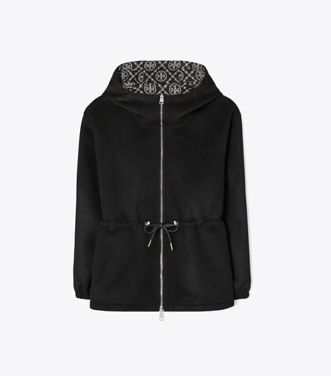 Anorak reversibile in jacquard con T Monogram Anorak reversibile in jacquard con T Monogram