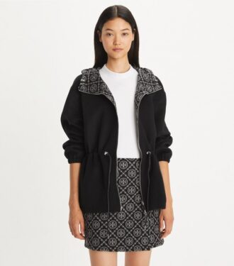Anorak reversibile in jacquard con T Monogram