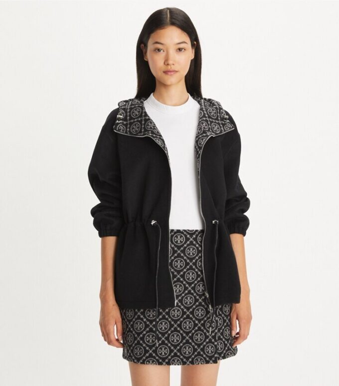 Anorak reversibile in jacquard con T Monogram Anorak reversibile in jacquard con T Monogram