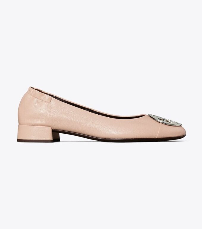 Ballerine con punta rinforzata e tacco Claire