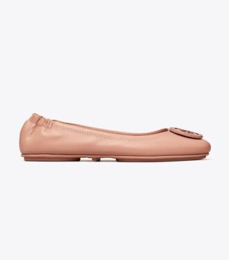 Ballerine da viaggio Minnie con logo in pelle