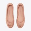 Ballerine da viaggio Minnie con logo in pelle