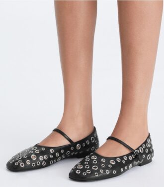Ballerine Mary Jane con occhielli