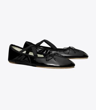 Ballerine Mary Jane con punta aperta
