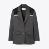 Blazer elasticizzato color block