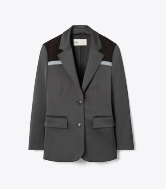 Blazer elasticizzato color block