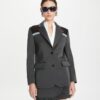 Blazer elasticizzato color block