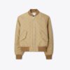 Bomber con monogramma T jacquard