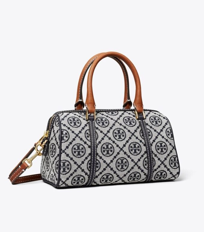 Borsa a barilotto con monogramma T Monogram