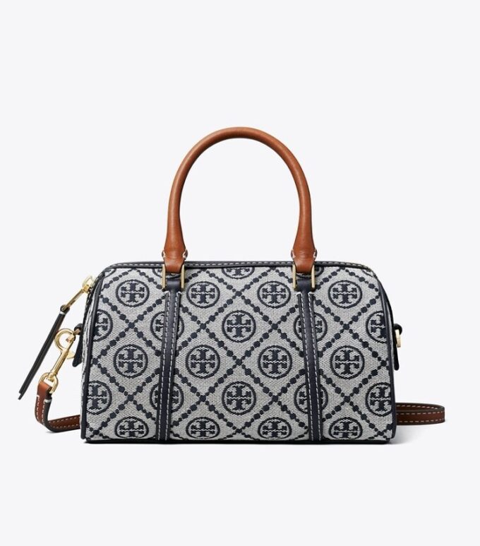 Borsa a barilotto con monogramma T Monogram