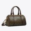Borsa a botte piccola in tela rivestita con T Monogram