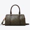 Borsa a botte piccola in tela rivestita con T Monogram