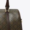 Borsa a botte piccola in tela rivestita con T Monogram