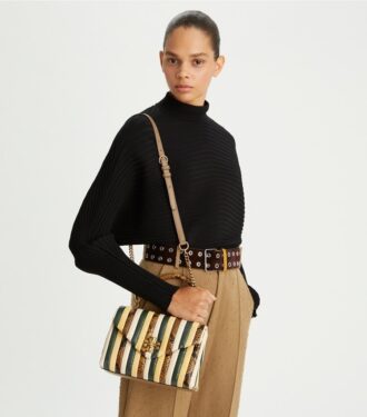 Borsa a mano piccola Kira Stripe con manico superiore