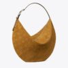 Borsa a palloncino in pelle scamosciata con T Monogram Borsa a palloncino in pelle scamosciata con T Monogram