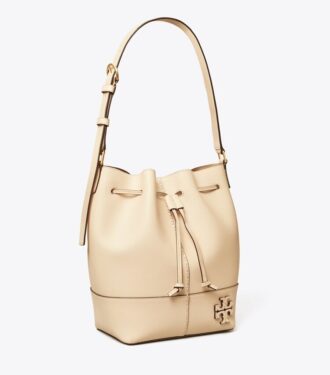 Borsa a secchiello con coulisse liscia McGraw