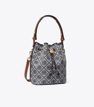 Borsa a secchiello con monogramma T Monogram