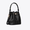 Borsa a secchiello con T Monogram in pelle martellata Borsa a secchiello con T Monogram in pelle martellata