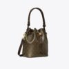Borsa a secchiello in tela rivestita con T Monogram Borsa a secchiello in tela rivestita con T Monogram