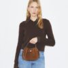 Borsa a secchiello Mini Romy in pelle scamosciata