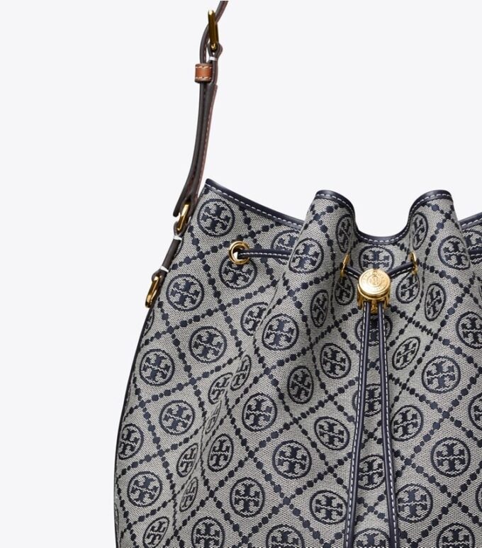 Borsa a secchiello oversize con T Monogram Borsa a secchiello oversize con T Monogram