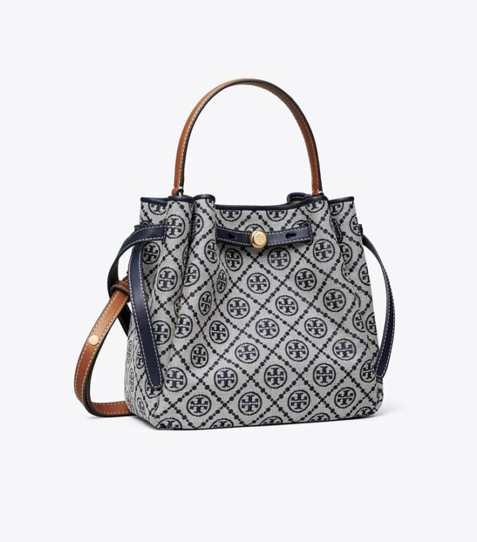 Borsa a secchiello Romy con T Monogram Borsa a secchiello Romy con T Monogram