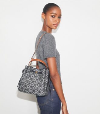 Borsa a secchiello Romy con T Monogram