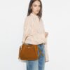 Borsa a secchiello Romy in pelle scamosciata