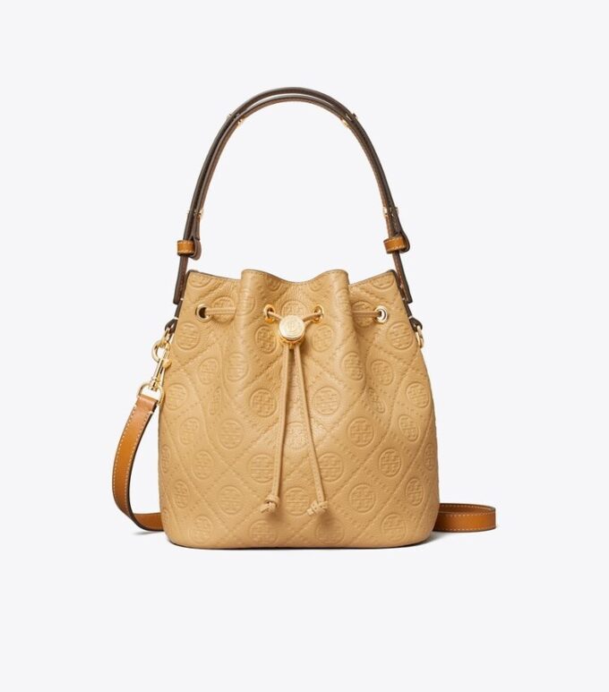 Borsa a secchiello T Monogram Pebble Borsa a secchiello T Monogram Pebble